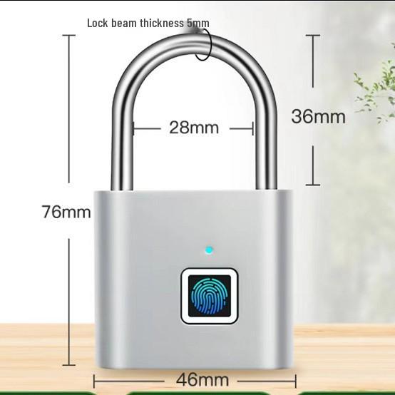 

Compact Fingerprint Padlock for Backpacks, Luggage, Dorms, and Cabinets