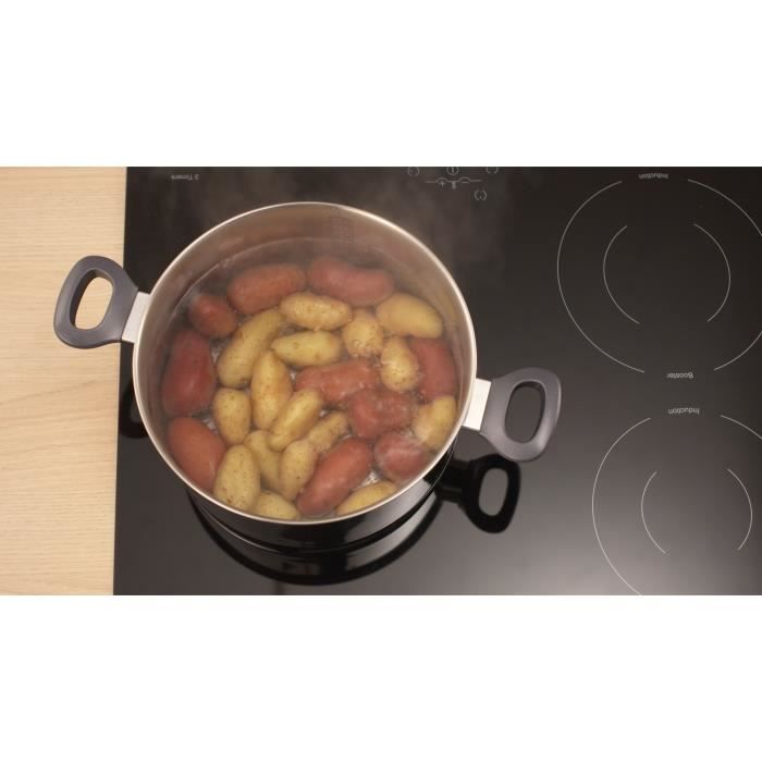 Tefal faitout dailycook en inox - ø 24 cm - 5 l - avec couvercle en verre - tous feux dont induction