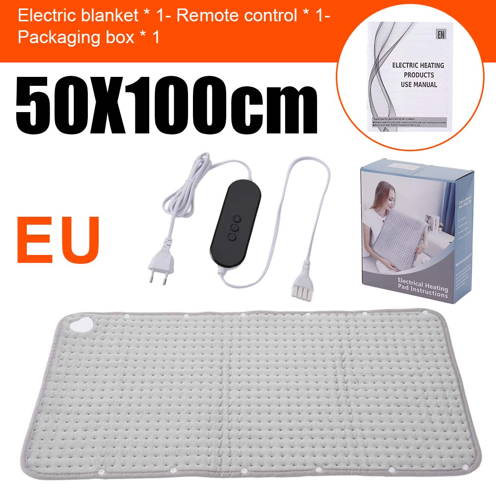 Electric Heating Pad Pet Heat Mat with 9 Levels Auto Power-off Heating Blanket Body Warming Winter for Abdomen Hand Thermal Mat