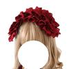 Toku and Yuu Lolita Head Dress with Lace Hair Embroidered Maid Mori with Gothic Tea Lolita Doll Bow, Ornament, Bonnet, Gothic, Hair, Girl, Ribbon,