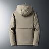 Big Size Men's Winter Lamb Coat with Thick Dad Hooded Middle-aged and Elderly Cotton-padded Coat