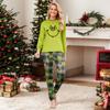 Juletrykk Søt familiesett Pyjamas, hjemmeklær, familiesett med lange armer toppbukser