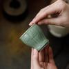 Yue Ware Celadon Shadow Carving Tea Cup - Ceramic Personal Tasting Cup