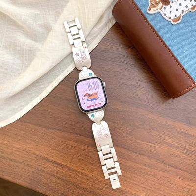 Colorful Zircon Dachshund Watch Band - Fits Apple S10, iWatch 987SE, Xiaomi 8/9 Pro, Huawei
