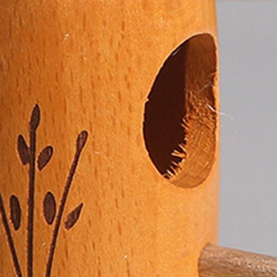 Hummingbird House Unique Shape Hanging Bird Cage Wooden Bird Nesting House for Garden Outdoor Decoration