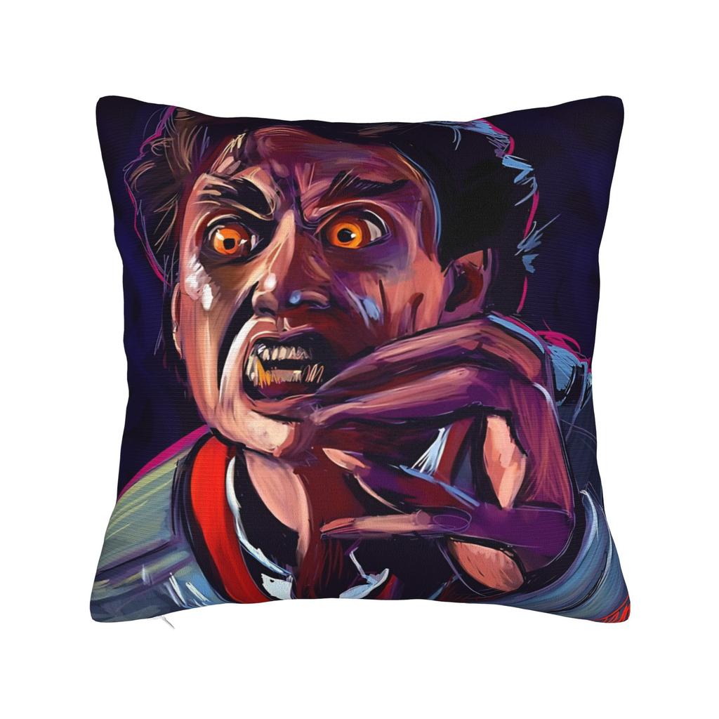 Horror Film Frighteds Nights Pillow Cover Kawaii Pillow Case For Living Room Sofa Comfy Cushion Cover Birthday Gift