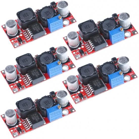 JacobsParts XL6009 DC Buck Boost Step Up or Down Adjustable Voltage Power Module 5V 12V 24V 32V