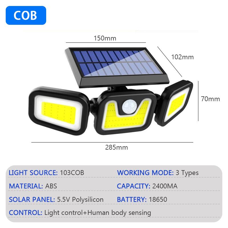 

Светодиодный солнечный уличный настенный светильник IP65 водонепроницаемый светильник может свободно вращаться, датчик человеческого тела настенный светильник дорожка освещение двора