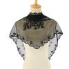 New Lace Women Flower Scarf Lady Black White Solid Triangular Scarves Soft Breathable Shawl Female Wrap Shawls Korean Style