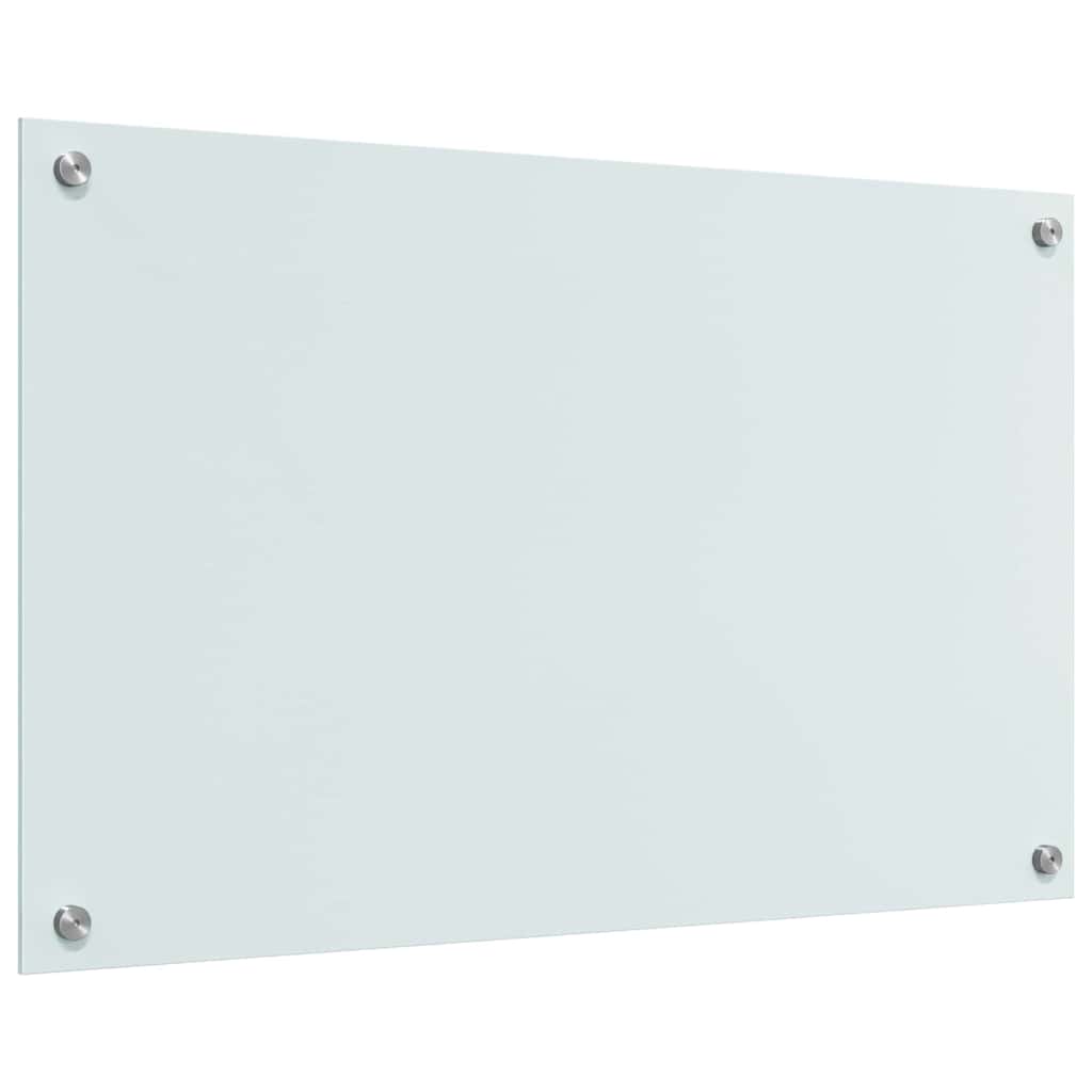 Kitchen Backsplash 2 pcs White 80 x 50 cm Tempered Glass