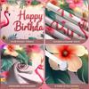 Birthday Background Pineapple Decor Birthday Backdrop Banner Green Palm Leaves Party Background For Birthday Celebration Summer