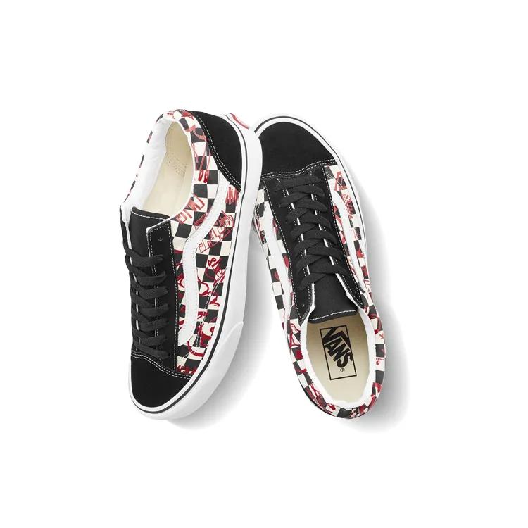 Vans Style 36 'Checkerboard Red' (Unisex) Black / White / Red Skate Shoes VN0A3DZ31IW