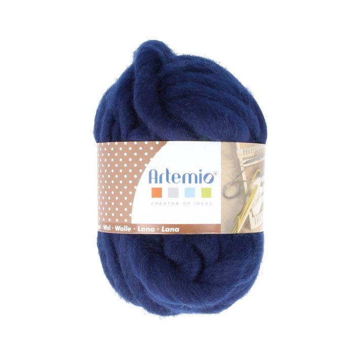 Laine pour métier à tisser 70g 10m Bleu Nuit