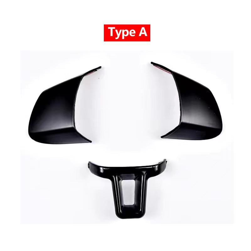 ABS Carbon Fiber Steering Wheel Cover Protective Trim For VW Golf 6 MK6 Passat B7 CC Jetta Bora Polo Tiguan Caddy Touran Sharan