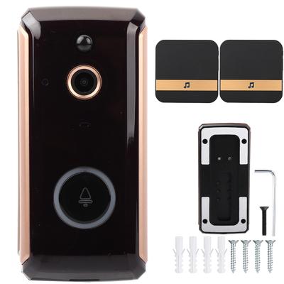 1080P HD Wifi Video Door Bell PIR Phone Control Intercom Smart Doorbell(2 Dingdong )