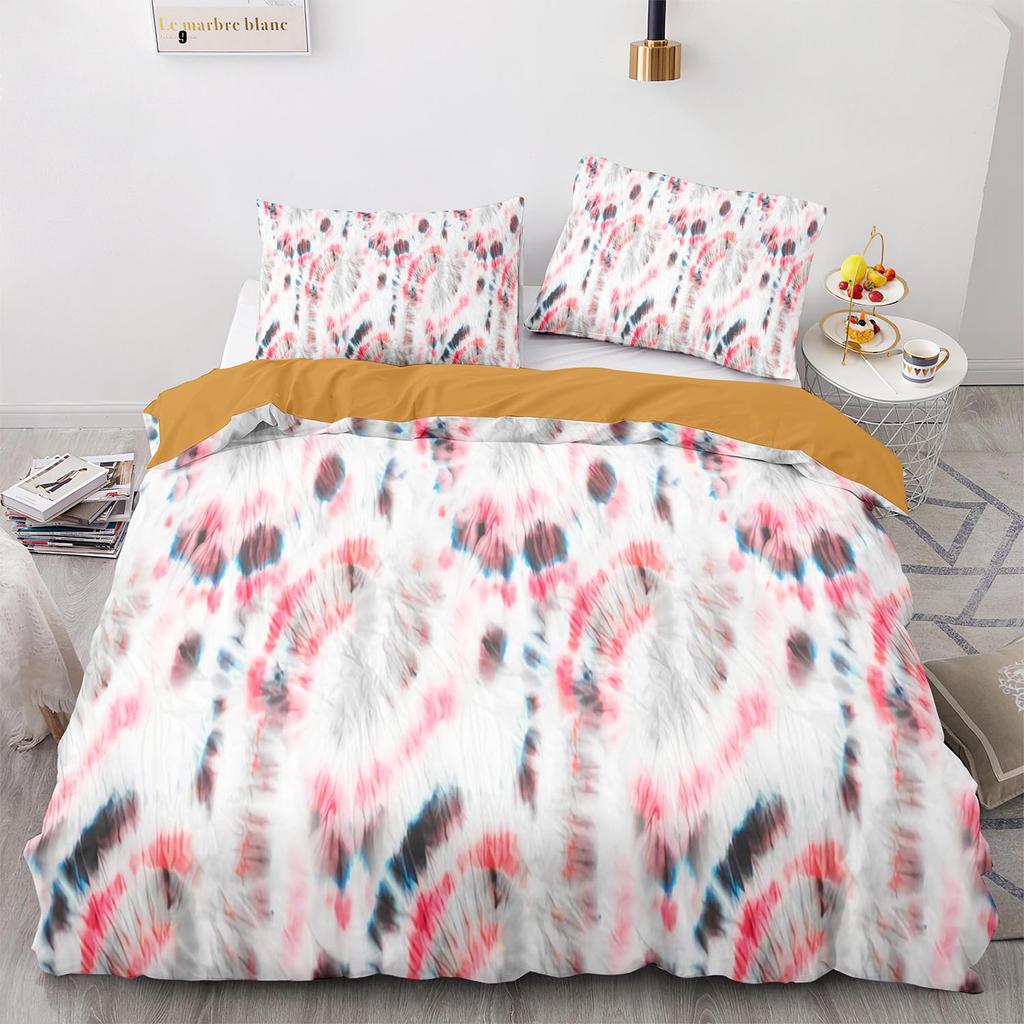 Digital Printing Three-Piece Rainbow Spiral Quilt Cover Size Quilt Cover 3D