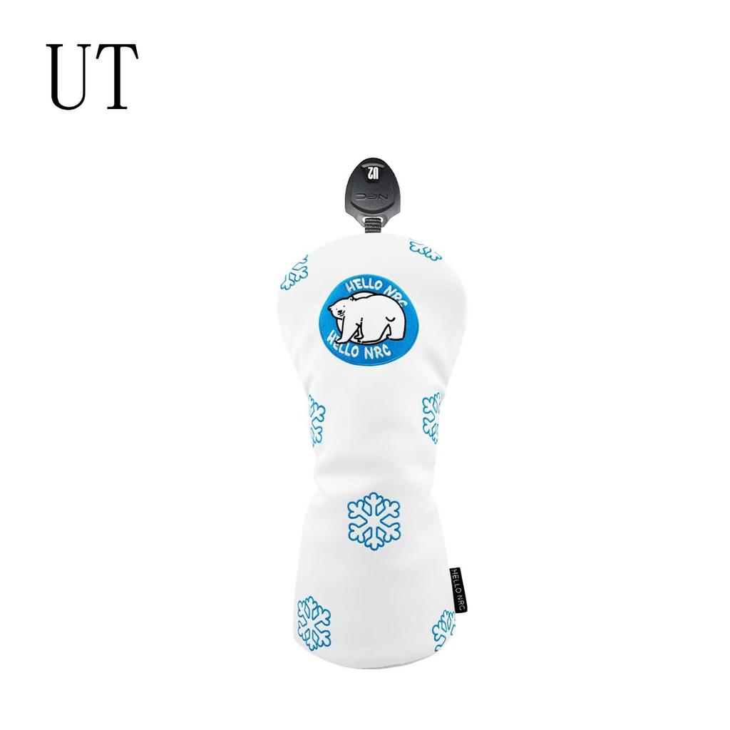 Golf Headcover for Driver Fairway Wood Utility Polar Bear Logo (440cc/460cc), (FW), (UT) - (for UT)