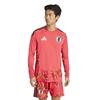 Adidas Men's 2026 Japan National Football Team Home Goalkeeper Replica Long Sleeve T-Shirt, WY080, Semi-Red (KA9649), Size M