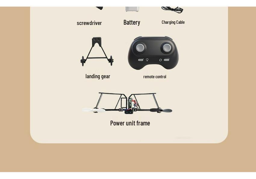 DIY Drone Kit: Model Aircraft with Remote Control Parts & Electronic Components - Requires Assembly.