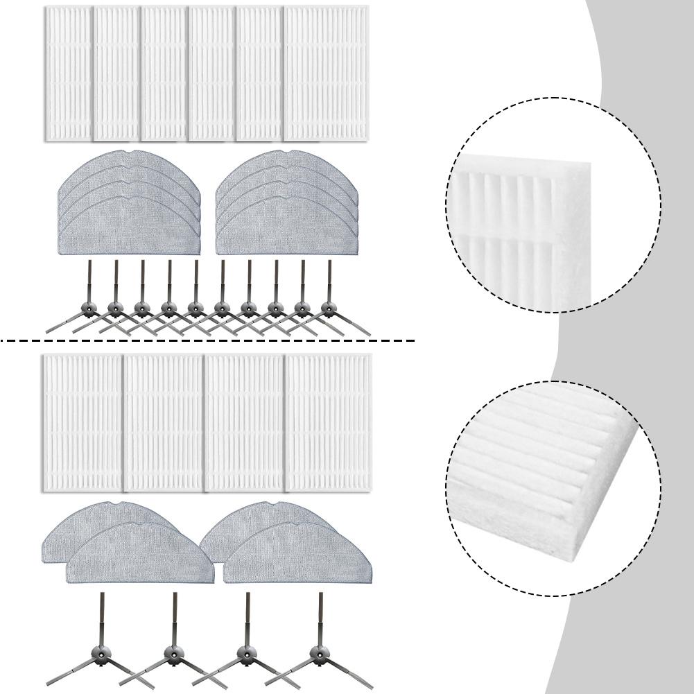 1 Set Side Brush Filter Mop Cloth For Vyzzle D10 For ILIFE V20 For Laresar For L10 For Roidmi Eve For ROOK S Robotic Vacuum