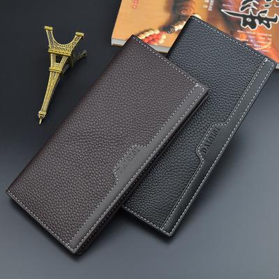 Business Design Männer Mode Lange Brieftaschen Künstliche Leder Vintage Kartenhalter Brieftasche Weiche Casual Geldbörse