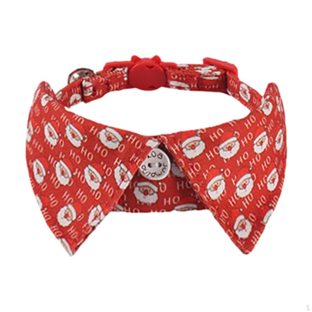 Adjustable Bowtie Collars for Cats in Holiday Themes