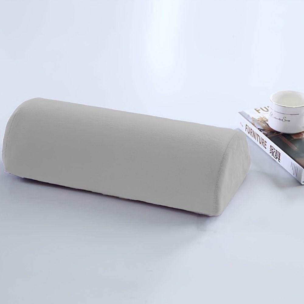 Removable Cover Half Moon Bolster Pillow Half Cylinder Knee Support Pillow  Home Use