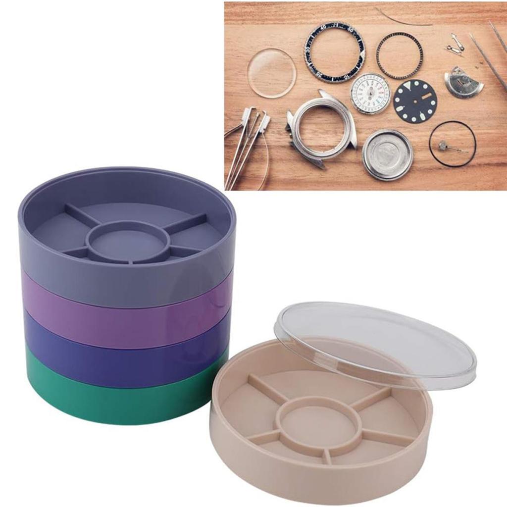 5 Layer Watch Parts Storage Box Watch Tools for Screw Component Movement Hardware Parts Case for Watchmaker Storage Box