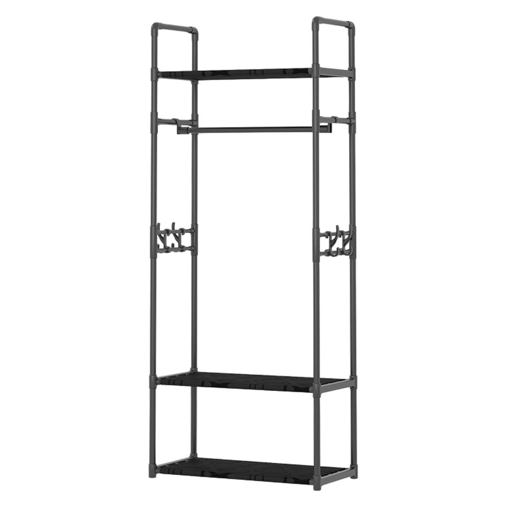 Clothing Rack Garment Rack with Bottom Shelf for Hanging Clothes Coat Skirts Shirts Sweaters Shoe Rack Storing Shoes
