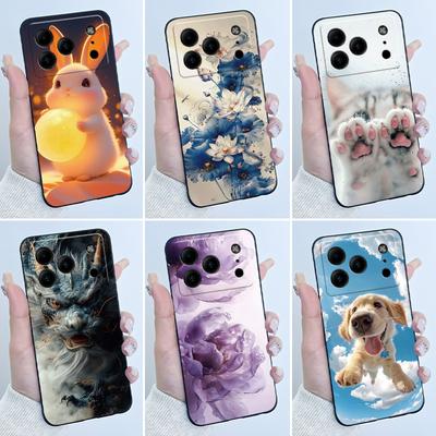 Doogee Note56 tokhoz Doogee Note 56 telefontokhoz Esztétikus Luxus Aranyos Hűvös Fiú Lány Fekete Matt Puha szilikon Hátlap