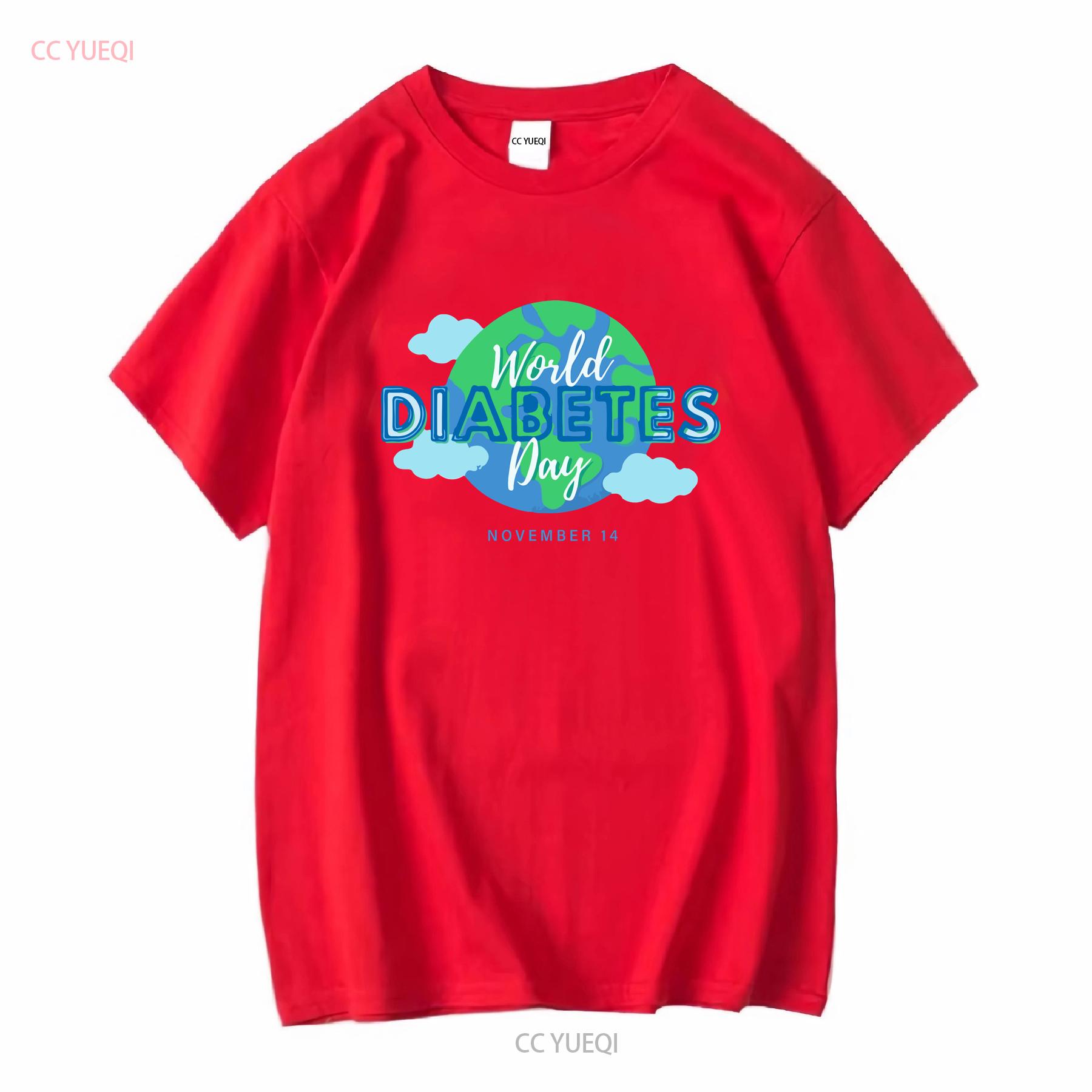 World Diabetes Day T Shirt Awareness Month Type 1 In November We Wear Blue Pancreas Fighter long or short sleeves vintage S