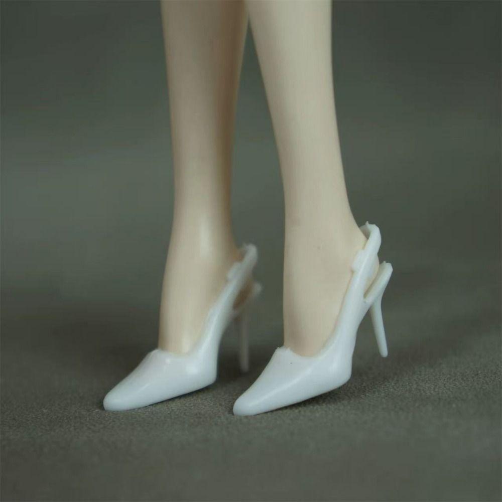 Fashion 1/6 Doll Sippers Shoes Plastic Shoes Clothes Accessories  Fit Foot Length 2cm Dolls