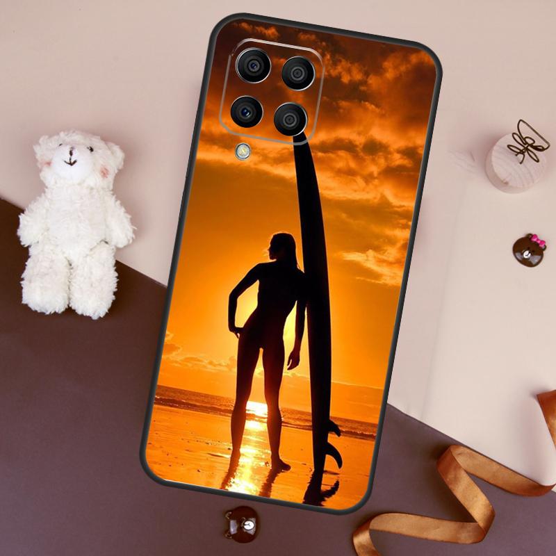 Surfer Surf Hang Loose Shak Case For Samsung Galaxy M13 M54 M34 M14 M56 M36 M16 M31 M11 M53 M12 M32 M52 M35 M55 M15 M06