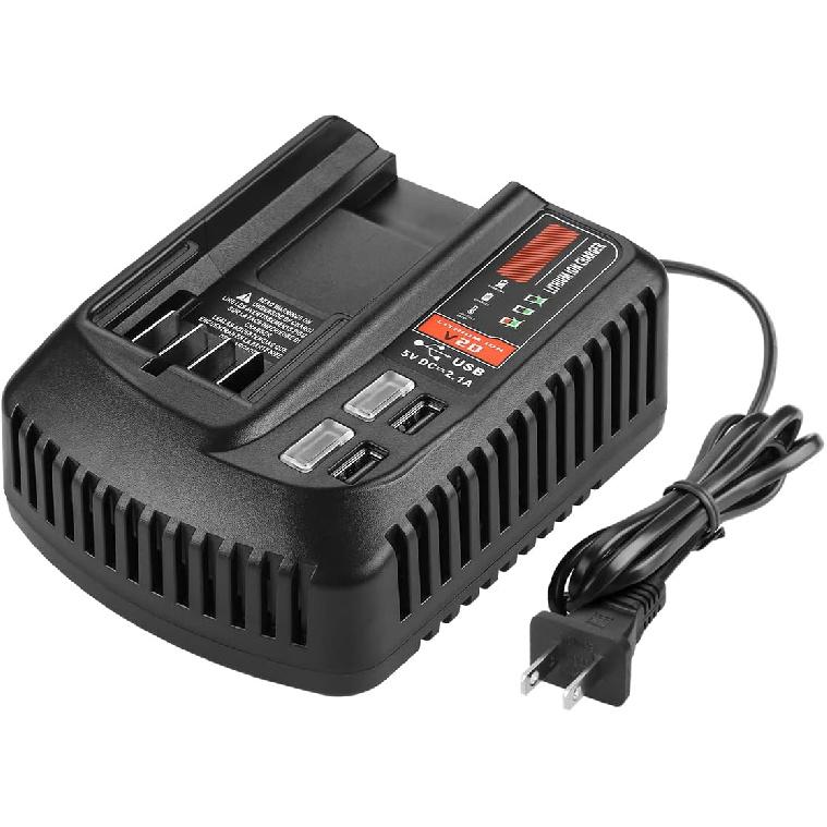 20V Fast Charger CMCB104 for Craftsman V20 Lithium Battery CMCB204 CMCB202 CMCB201 CMCB209 CMCB205 CMCB100 CMCB101 Replacement for Craftsman 20V