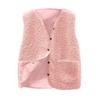 Women's Fashion Casual Loose Lamb Wool Female Short   Winter  Vest