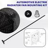 Automotive Fan Mounting Kit, Radiator Fan Zip Ties Clips Mounting Kit, Electric Mount Hold Down for Cooling Fan Transmission Cooler Radiator Fan Kit