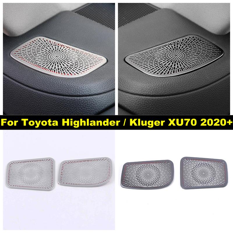 For Toyota Highlander / Kluger XU70 - 2025 Air Conditioning AC Vent Outlet Dashboard Air Outlet Decoration Frame Cover Trim