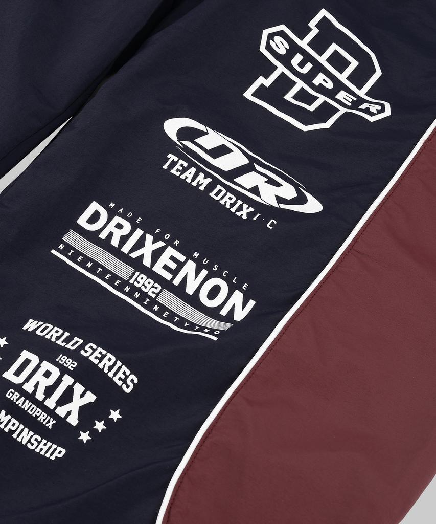 DRIX Contrast Piping Racing Pants_Navy