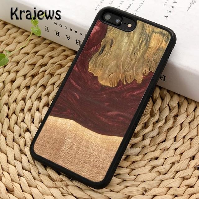 Wood Resin Marble Soft Phone Case Cover For iPhone 17 Air 16 15 14 Plus 12 13 Pro Max Coque Shell Fundas