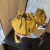 Japanese-Inspired Niche Drawstring Bucket Bag, Versatile Crossbody for Commuting and Outdoor Sports Casual Use
