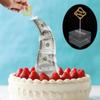 Money Box For Cake, Surprise Money Cake Pull Out Kit, Cake ATM Money Box With Happy Birthday Cake Topper Giltter Heart