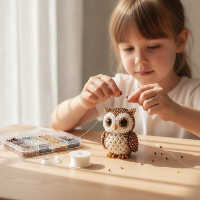 3D Perlen Tier Bastelset DIY Sicheres Material Perlen Set für Anfänger Kreatives Handgemachtes Projekt für Kinder Schul Bastelstunde Verwendung