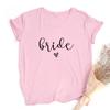 Team Bride Print Women Short Sleeve T Shirts Bachelorette Wedding Party Graphic T Shirt Harajuku Tshirt