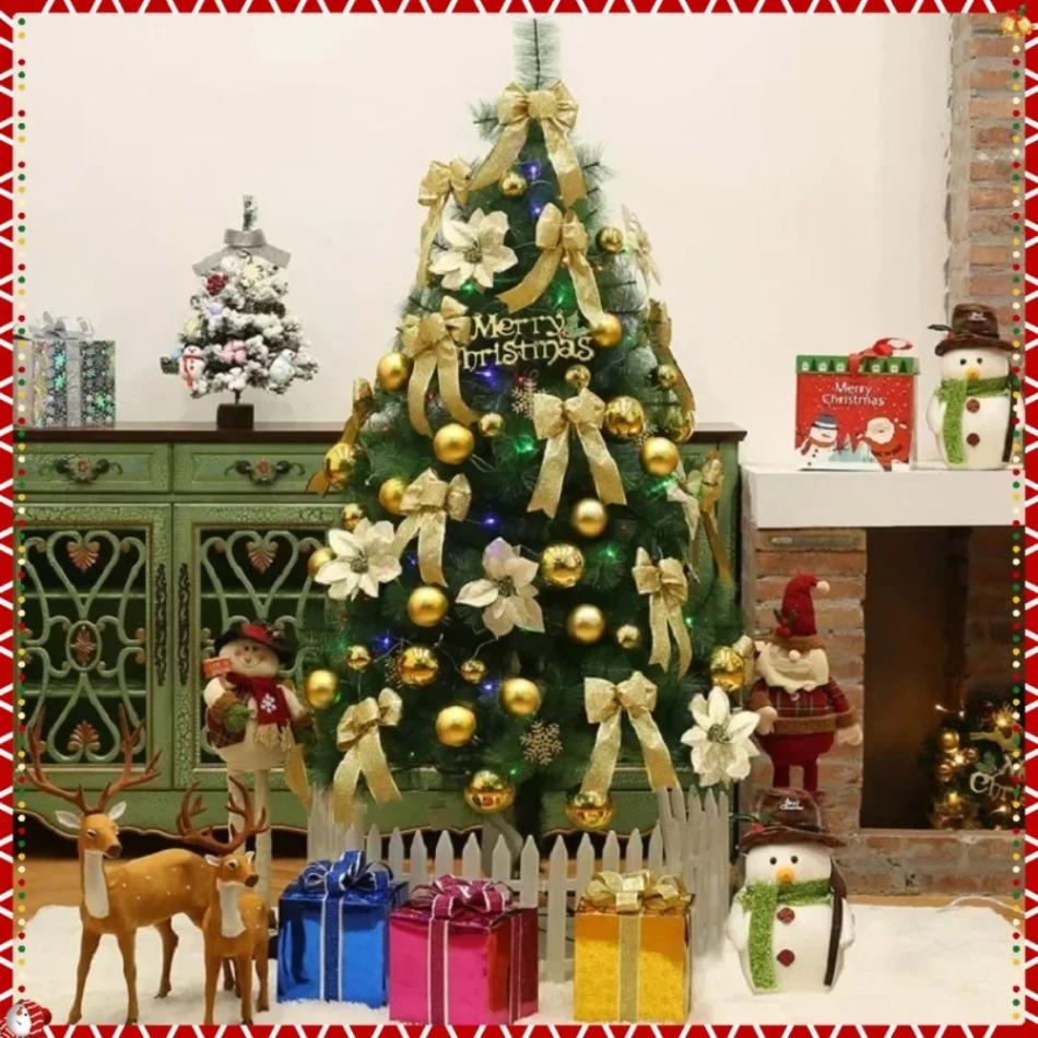 For Artificial Christmas Tree Pe+ Pine Needles High-grade Green Large Christmas Tree 90cm-300cm Family Christmas Party Decoratio