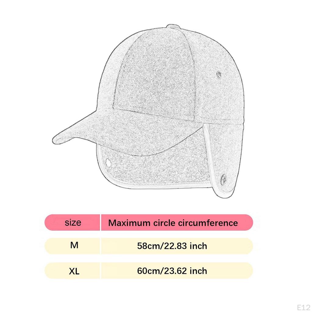 Mens Winter Fleece Hat Basketball Cap for Backpacking Outdoor