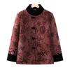 Winter clothing velvet thickened padded jacket old lady warm padded jacket padded jacket women