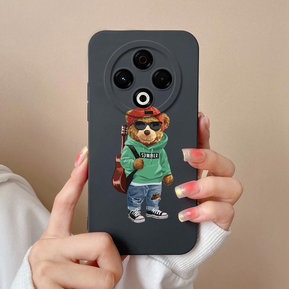 Mode-Hüllen für Tecno Camon Pop 9 Sprak 20 30 30C Pro 30S GO 1 2025 4G 5G Lovely Bear, weicher, ultradünner Displayschutz aus flüssigem Silikon für Tecno Capa