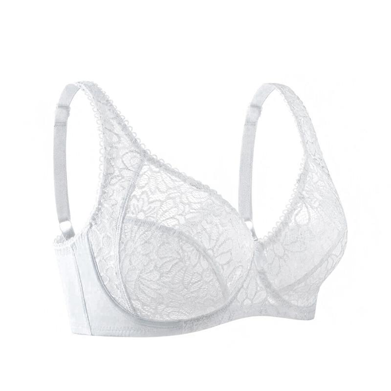 

1 шт. Женский женский бралетт нижнее белье нейлон пуш-ап бюстгальтер беспроводной бюстгальтер женский кружевной дышащий вышитый бюстгальтер тонкое нижнее белье 36/80D белый