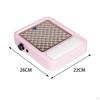 80W Eletric Nail Dust Cleaner Low Noise Manicure Collector White Sponge Pad