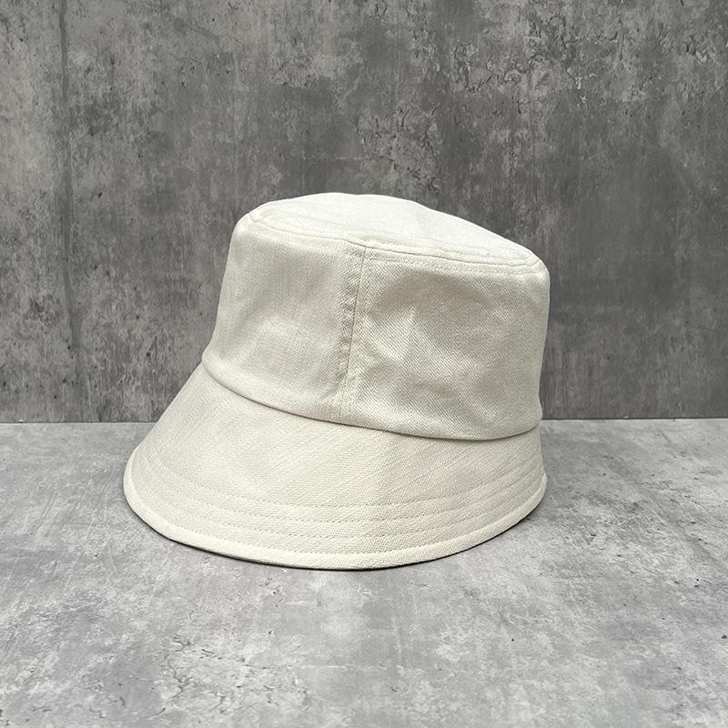 Japanese Simple Irregular Solid Color Bucket Hat Women'S Spring Summer Washbasin Hat Versatile Sunshade Sunscreen Bucket Hat